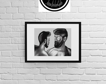 Ifrit Art Print 11x9 or 14x11 Inches