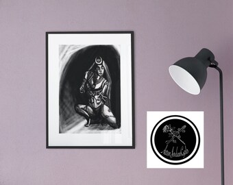 Enchantress Art Print 9x11 or 11x14 Inches