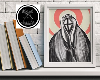 Anxiety Art Print 9x11 or 11x14 Inches