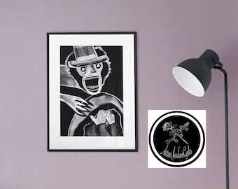 Babadook Art Print 9x11 or 11x9 Inches.