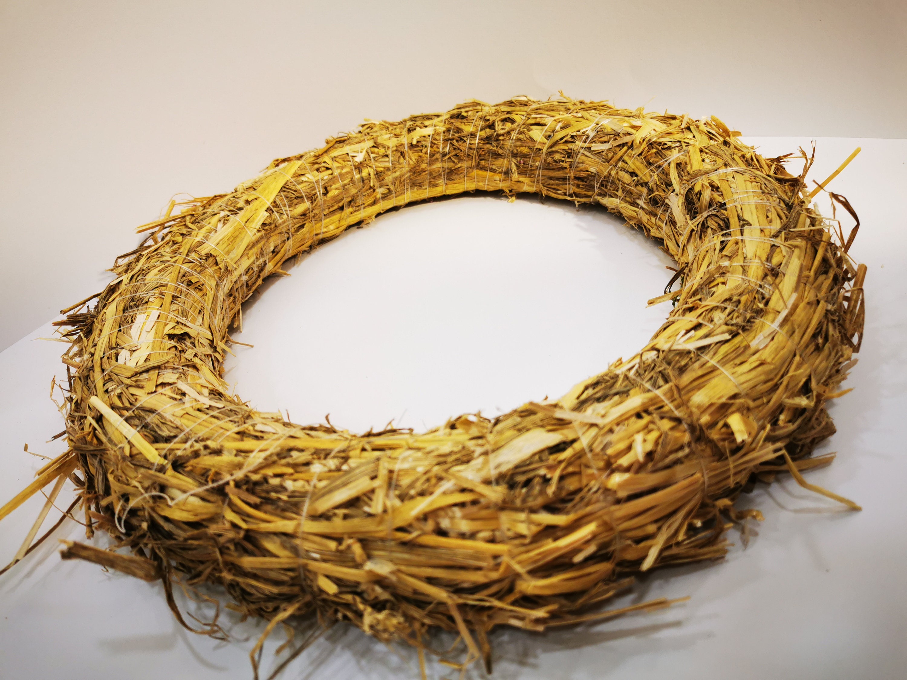 Straw Base Wreath Base Natural Straw Door Wreath Easter Etsy