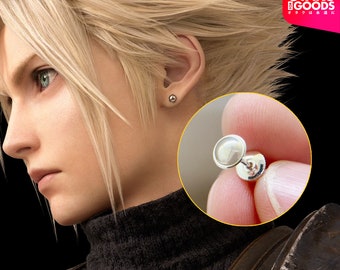 Fanmade Final Fantasy VII Rebirth Cloud Earring, FF7 Stud Earrings, FF7 Rebirth Cloud Earring,Final Fantasy Rebirth Earrings, Cloud Earrings