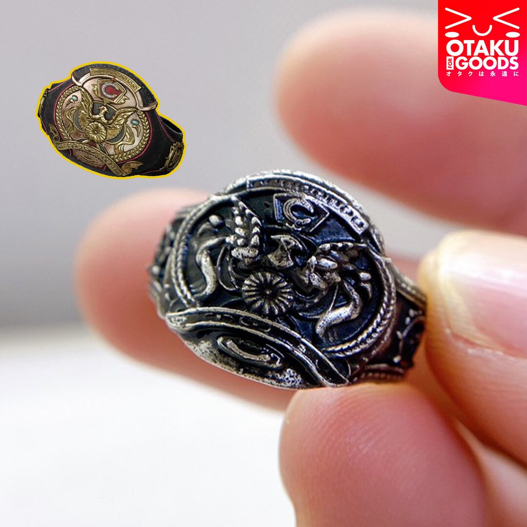 Ff7 Rings Fanmade Final Fantasy VII Champion Belt Ring Handmade Silver 950 , FF7 ...