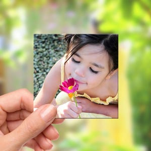Custom 2x2" Square Photo Magnets, Photo Gift for Family, Fridge Magnets, Custom Fridge Photo Magnets