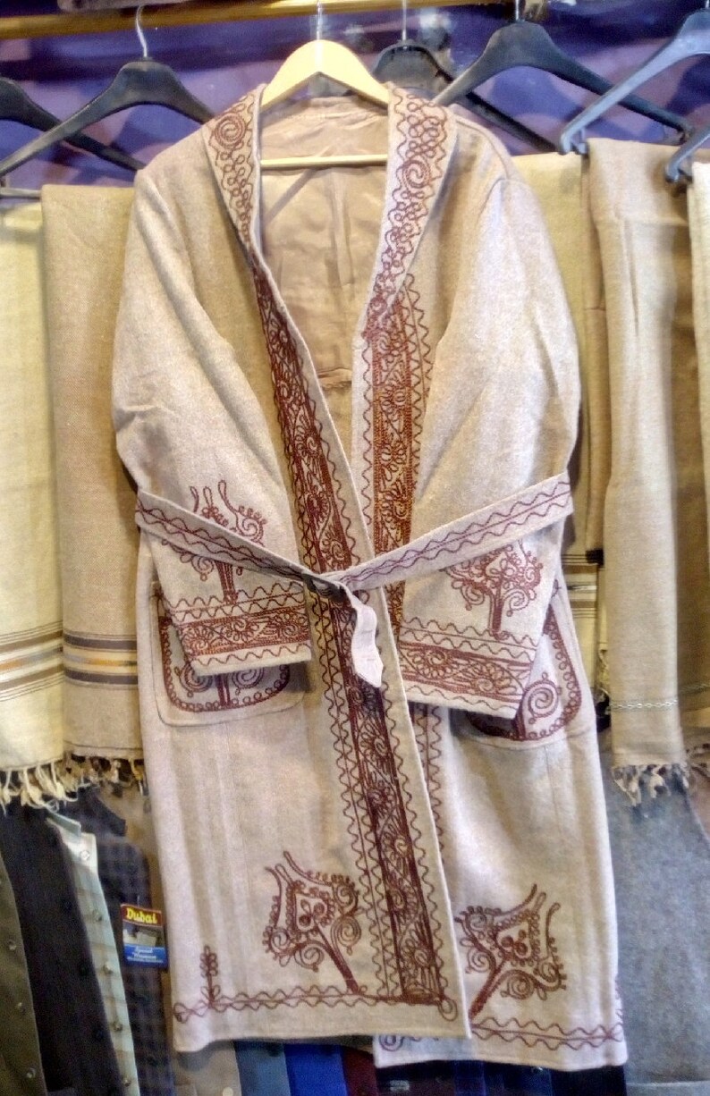 chitrali over coat chugha patu men/'s wool chitrali chugha