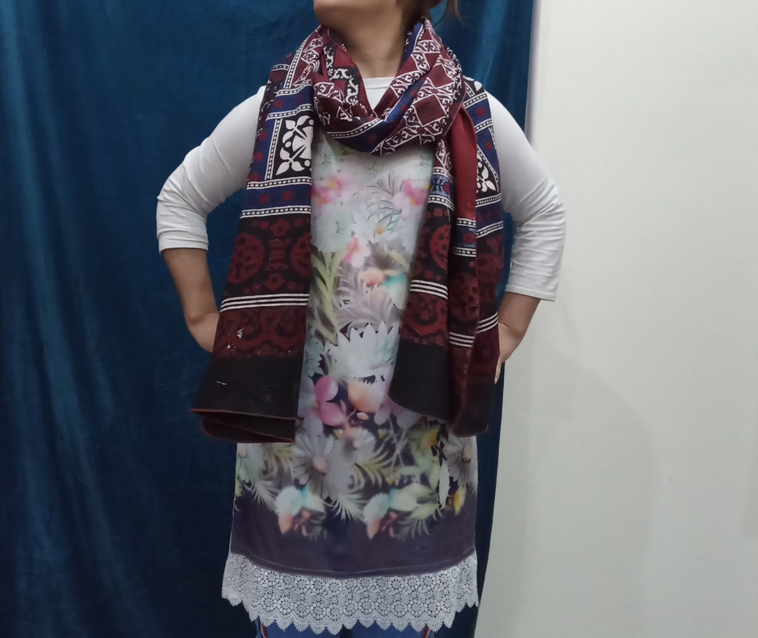 ajrak shawl men