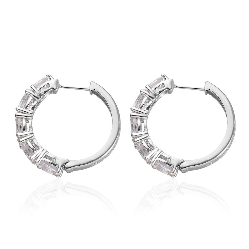 Gift for her Vintage Hoop Earring Vintage Petalite Hoop Earrings in Sterling Silver Gift for her Valentine gift earring Bridal Set Earring