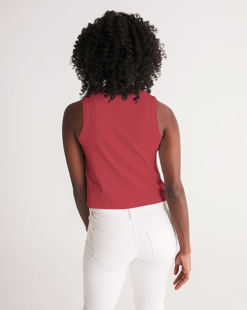 Women/'s Cropped Tank Bay Ayiti Yon Chans
