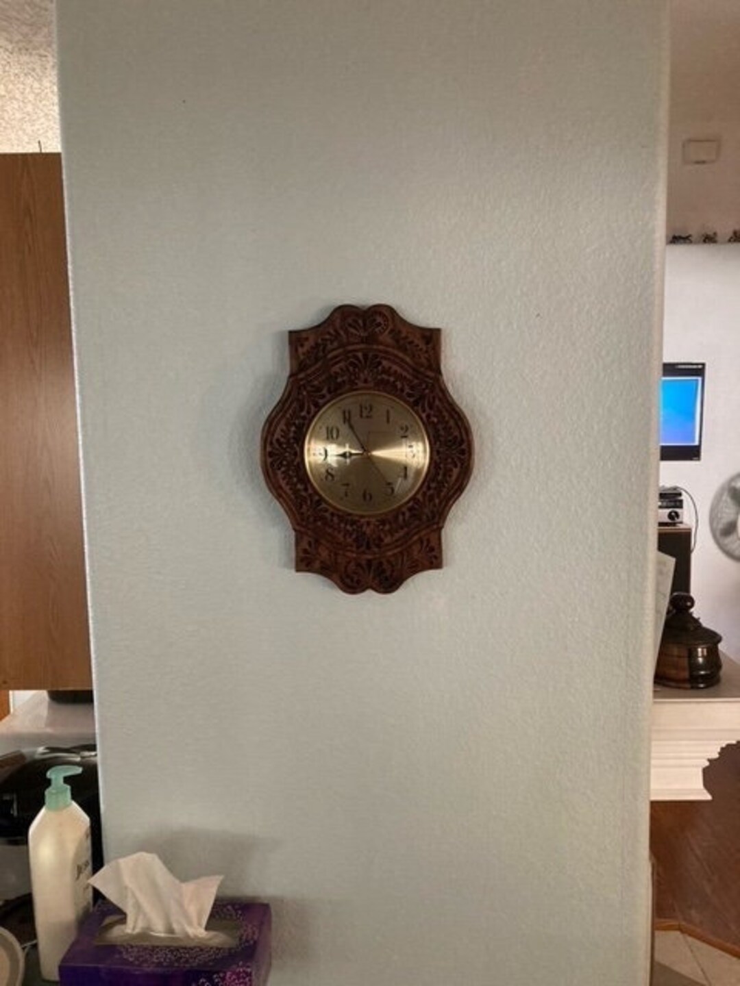 Solid Oak Wall Clock Etsy