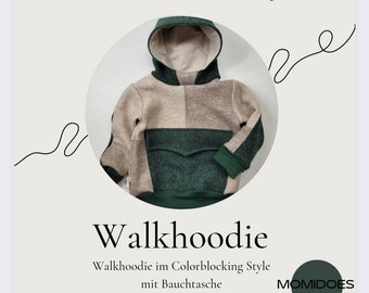 Walkhoodie Outdoorhoodie colorblocking Kinder Frühlingsjacke Übergangsjacke