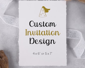 Custom Invitation Design Service, Made to Order | Any Theme Birthday Shower Invite, Personalized File