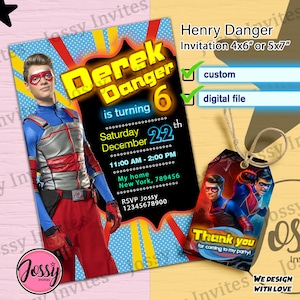STICKERS Henry Danger Dual Identities Decals 7 and Pair of 3