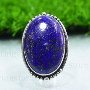 Natural  Lapis Lazuli   Ring , 925 Sterling Silver Ring, Gemstone Ring, Dainty Ring, Handmade Ring, Pretty Ring