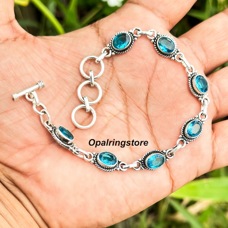 Topaz Leather Bracelet