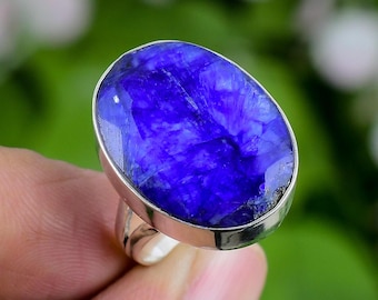 Sapphire Ring: Sterling Silver Handmade Gemstone Jewelry