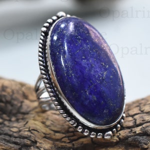Peacock Neck Lapis Lazuli  Ring , 925 Sterling Silver Ring, Gemstone Ring, , Handmade Ring, Pretty Ring,Valentine Day Gift ,Gift For Her