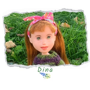 Recycled repainted Bratz doll. Eco-friendly sustainable doll, toy for children.