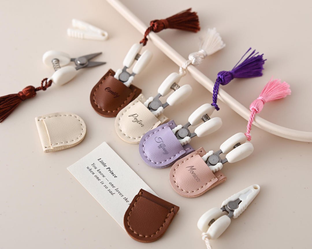 Custom Mini Craft Scissors - Thread Scissors With Leather Sheath ...