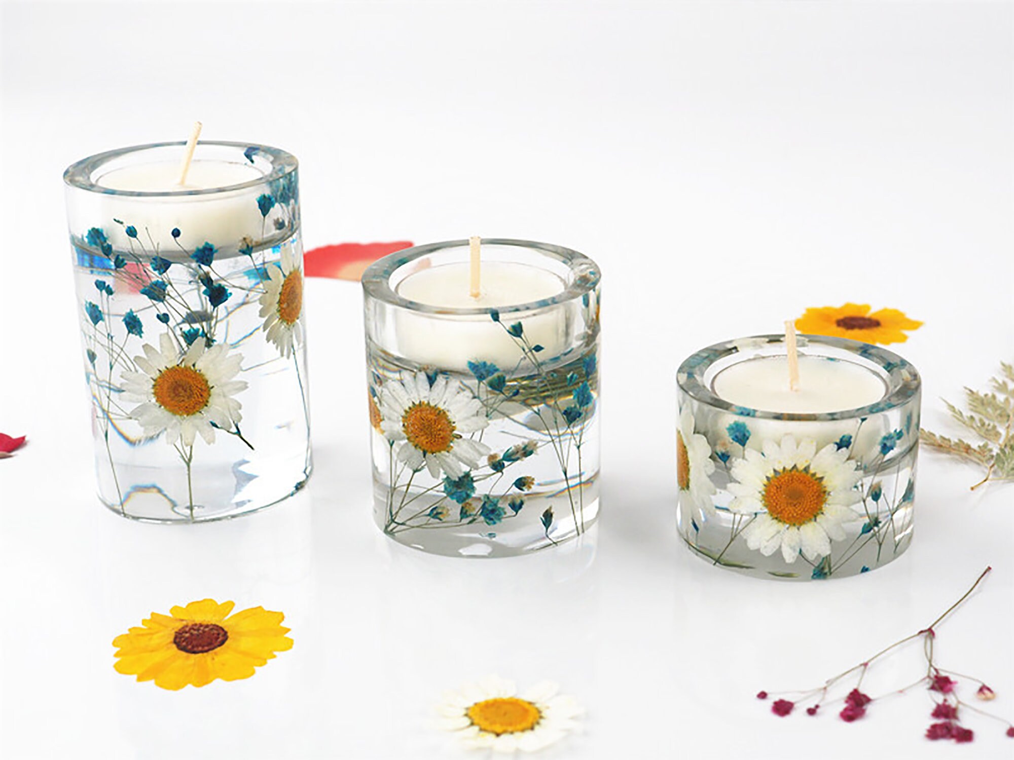 Candle Holder Silicone Mold Round Candlestick Resin Mold 3 Etsy UK