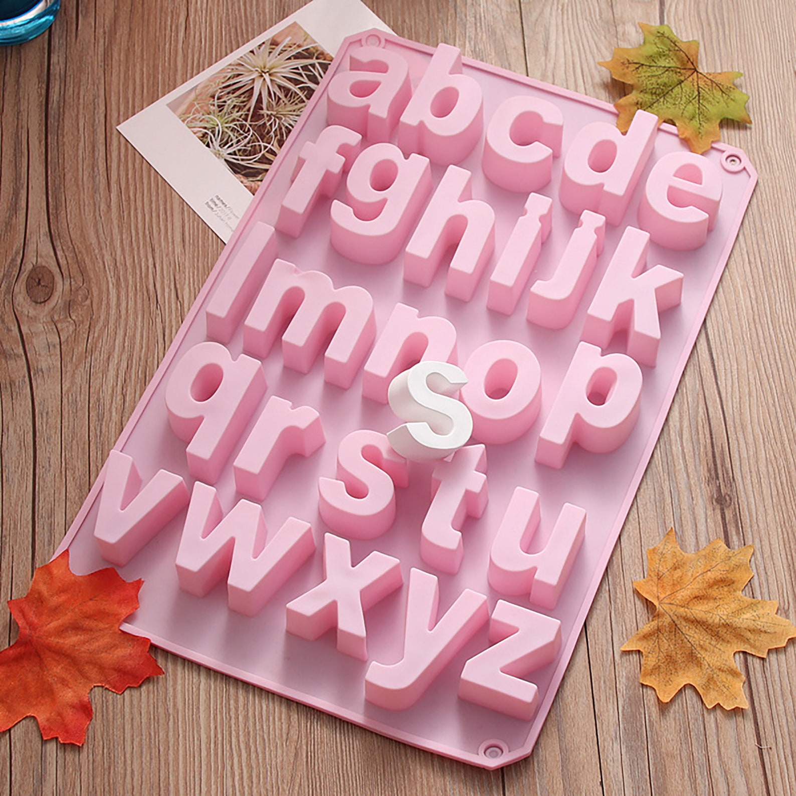 3D Letter Resin Mold Plaster Silicone Mold Alphabet Resin Etsy