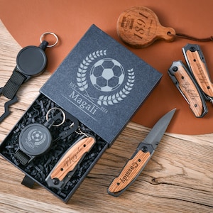 Angepasste Groomsmen Geschenk-Set-Box, Teleskop-Abzeichen und Schlüsselanhänger, Hochzeitsgeschenke Schlüsselanhänger beste Männer Geschenke
