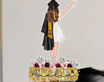 Graduation Gifts, Custom 2025 Graduation Cake Topper, Class Of 2025 Cake Topper, Congrats Graduation Party Favors, Senior Cake Decor