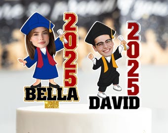 Graduation Gift, Custom Face Photo Graduation Wooden Standing, High School Graduation Gifts, Class Of 2025, Gift For Him Her,Senior Keepsake