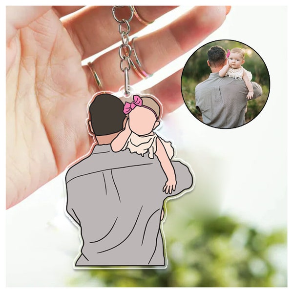 Custom Keychain Photo Outline - Etsy