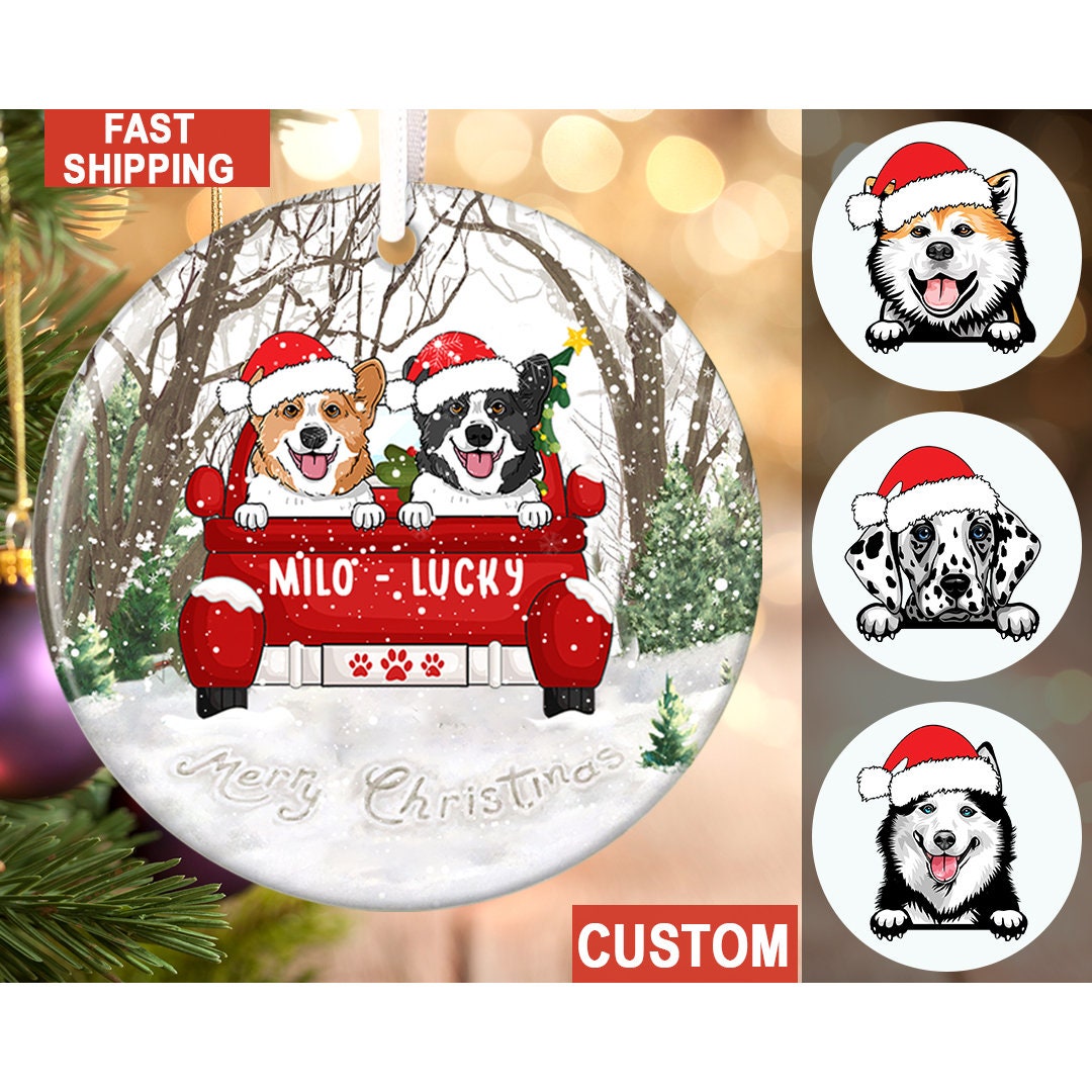 Dogs Christmas Truck - Etsy
