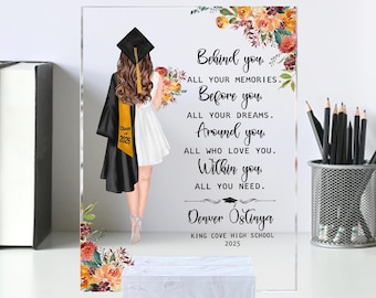 Personalized Graduation Plaque, Graduation Gifts, 2024 Graduation Gift, College Graduation Gift, Graduation Gift For Her, Senior Gifts
