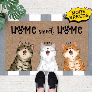 Live Love Rescue Dog / Cat Custom Welcome Mat