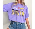 Custom Teacher Shirt, Teacher Name Shirt, Back To School Shirt, First Day Of School Shirt, Pencil Doodle Name Monogram Shirt, Teacher Tshirt