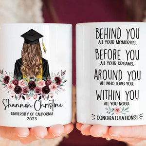 Personalized Graduation Mug, Graduation Gift, Gift For Her, 2024 Graduation Gift, Class Of 2024 Graduation Mug, College Graduation Gift