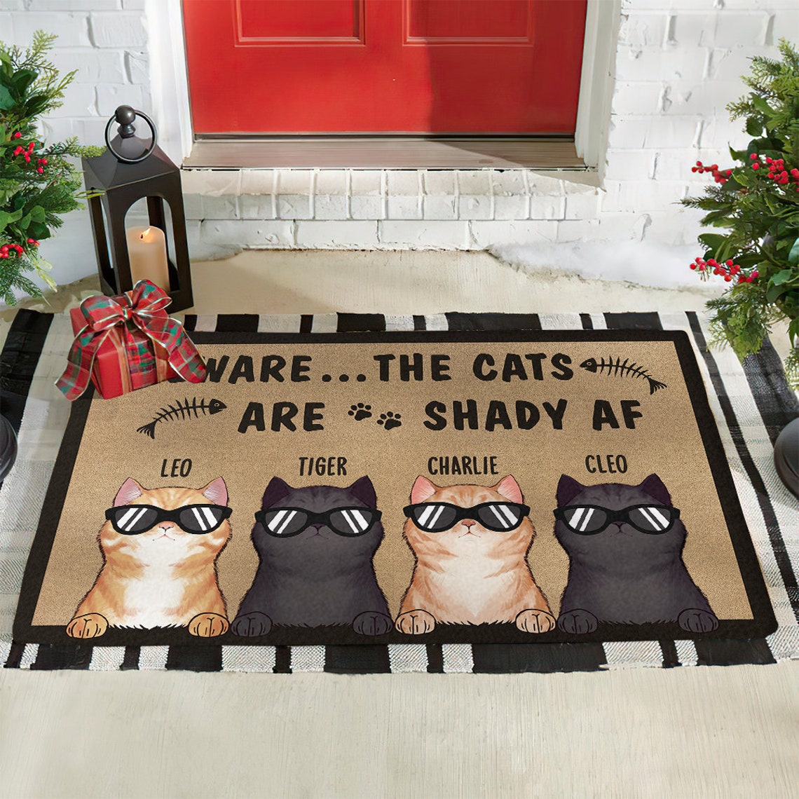 Personalized Cat Mat Cat Mat Funny Cat Lover Gift Etsy