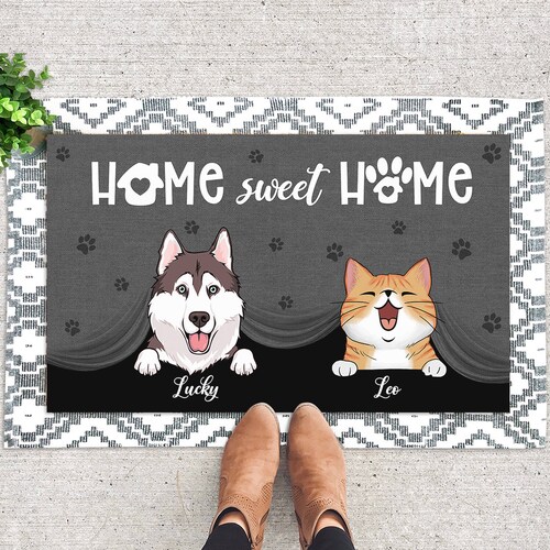 Personalized Pet Doormat Cat Dog Mat to Our Etsy