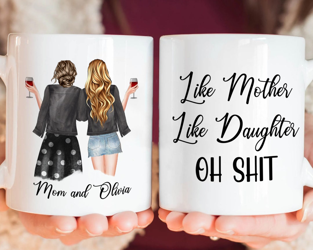 Personalized Mom Mug, Mothers Day Gift, Mother Daughter Gift, Mom ...