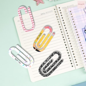 Teacher Paper Clip, Back To School Gift Set, Custom Teacher Name Jumbo Paperclip, Mystery Giant Paperclip, Beginning Of The Year Teacher