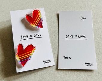 Love Is Love - Acrylic Pin Set
