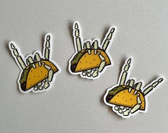 Tacos Rock! Sticker