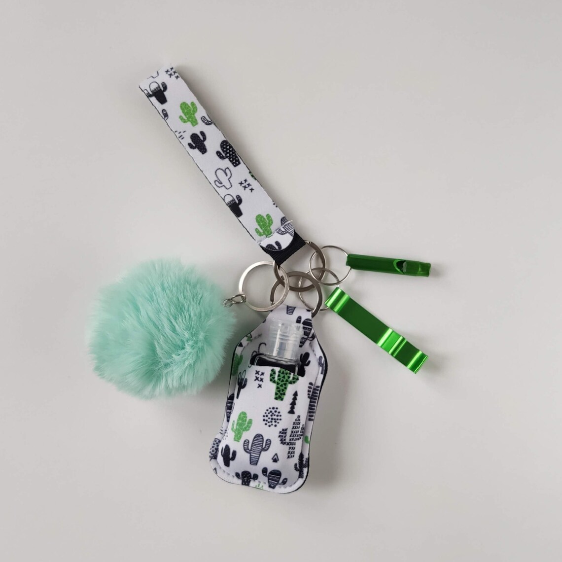 Safety keychains Hand sanitizer holder Keychain for women Etsy