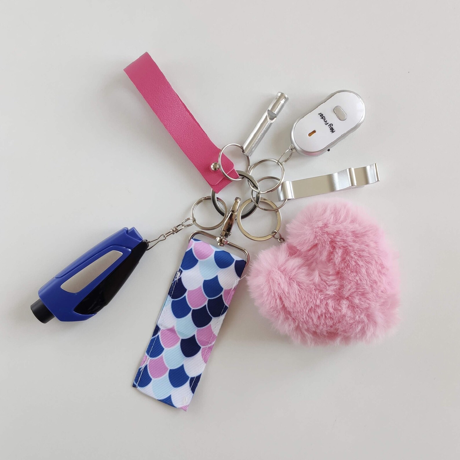 Safety key chain Keychain for women safety Pink keychain Etsy