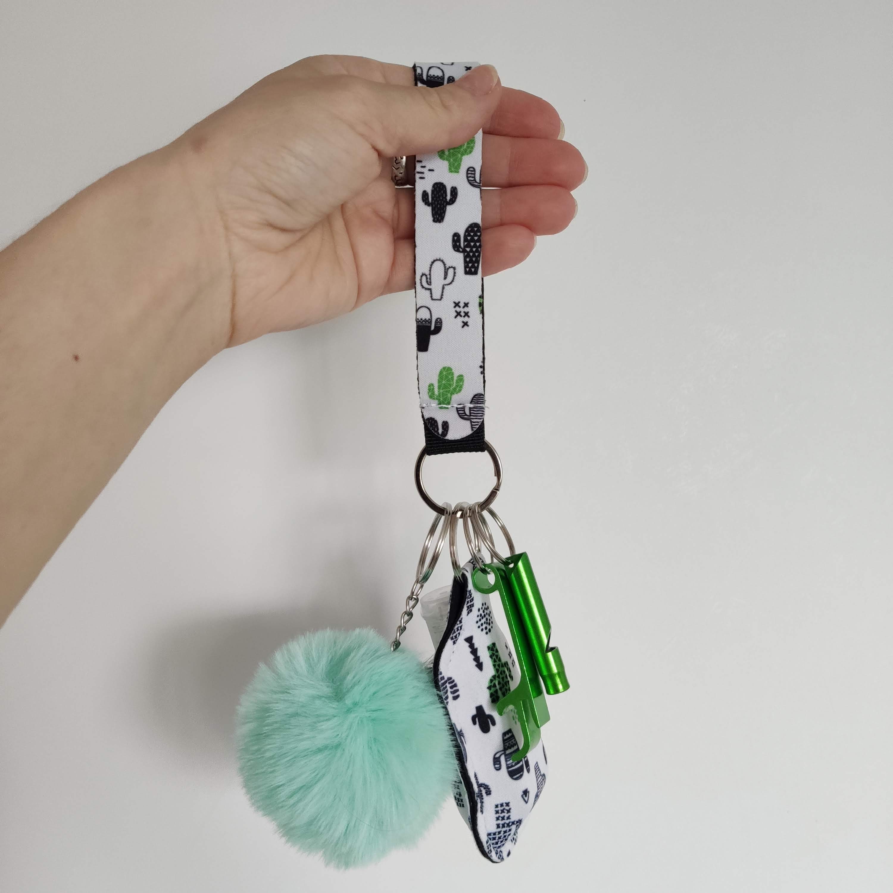 Safety keychains Hand sanitizer holder Keychain for women Etsy
