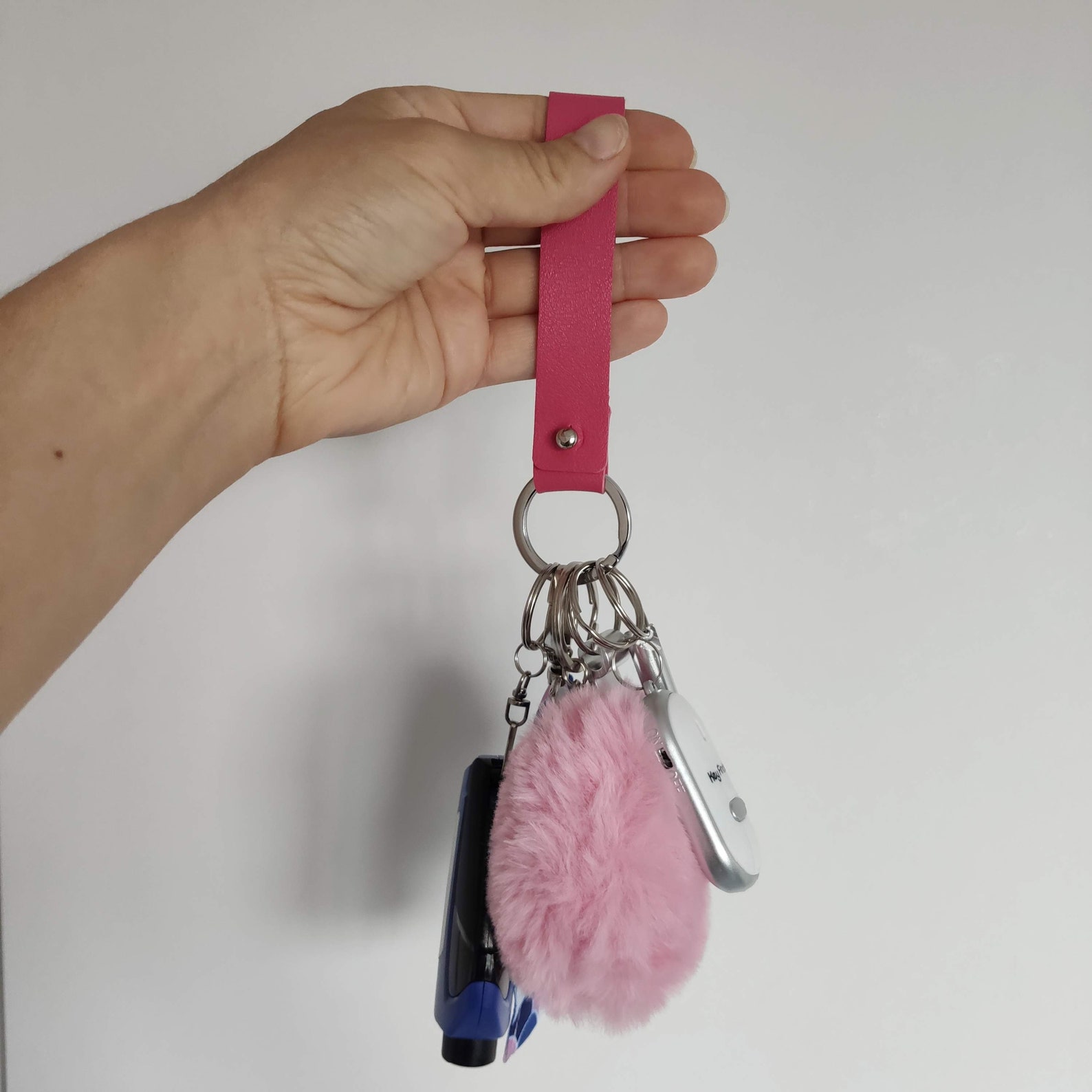 Safety key chain Keychain for women safety Pink keychain Etsy