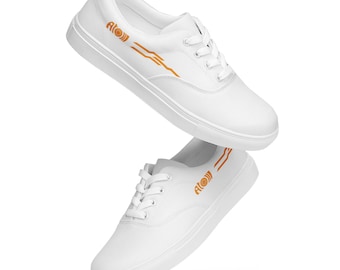 Canvas-Schuhe mit abstraktem geometrischem Print, moderne Streetwear-Sneaker für Herren, einzigartige Schnürschuhe, auffälliges Geschenk