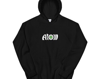 Sudadera con capucha minimalista con estampado gráfico, estilo urbano de diseño limpio, unisex y cómoda para el día a día.