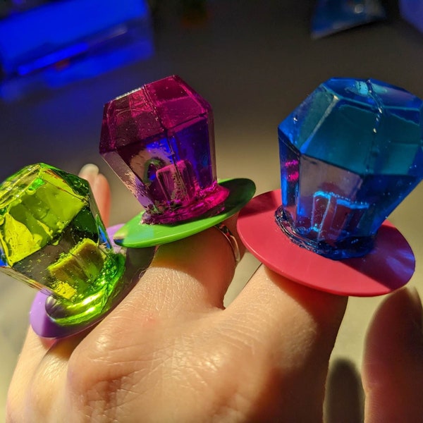 Faux Candy Gem Ring