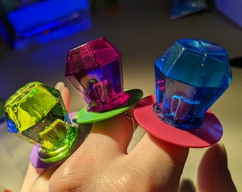 Faux Candy Gem Ring