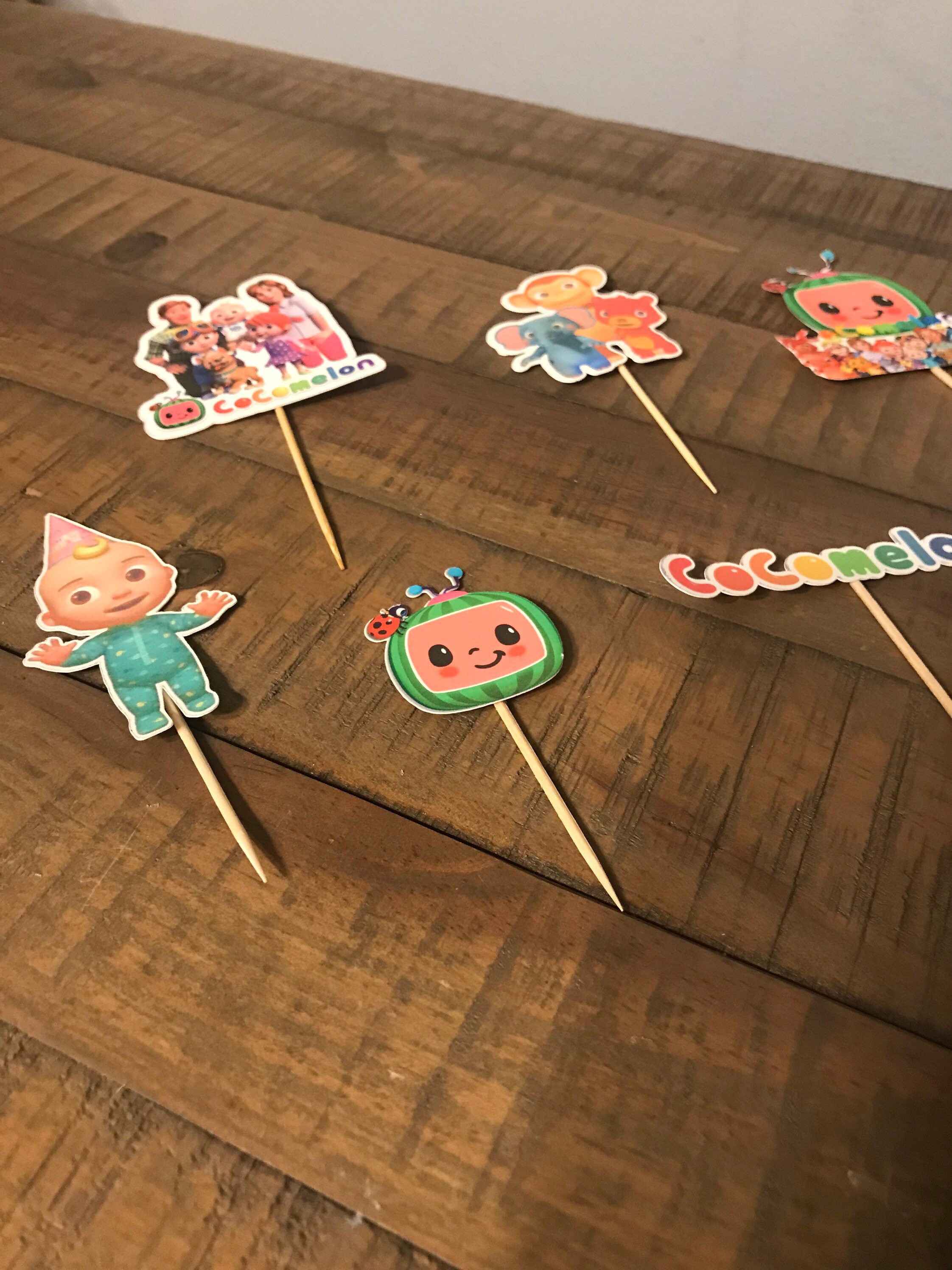 Cupcake Toppers Set of 12 Etsy