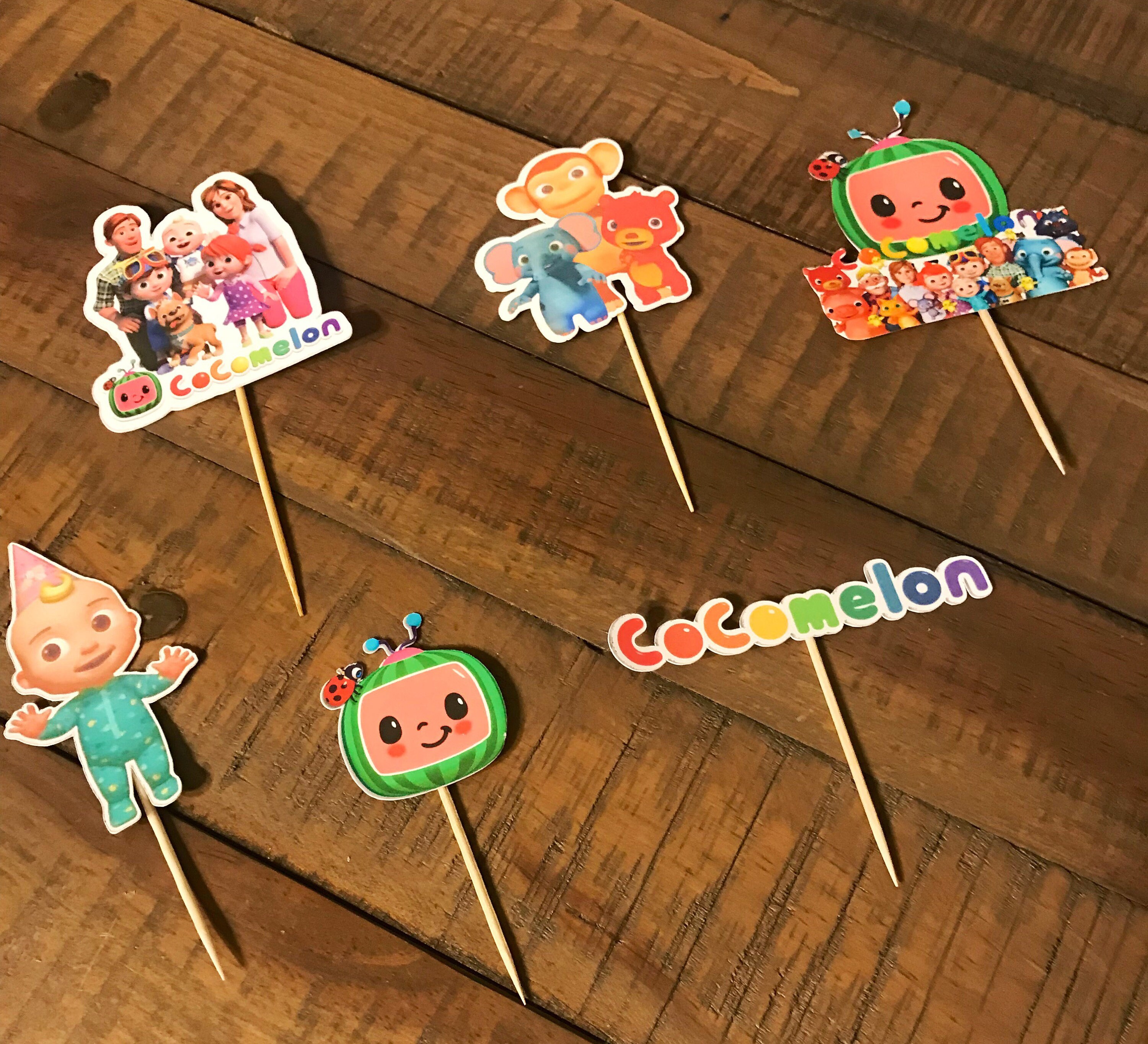 Cupcake Toppers Set of 12 Etsy