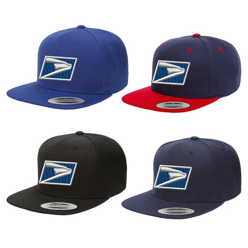 Custom Embroidered US Post Services USPS Classic Snapback Hat Etsy